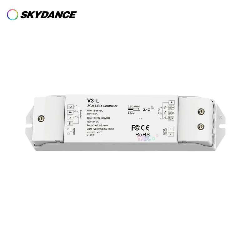 s3 rgb cct dimming high voltage led controller 110v 220v ac 3ch rf 2 4g push dim dual color single color 3 in 1 led strip dimmer Push Dim Stepless dimming Light tape Dimmer Single Color CCT Dual Color RGB RGBW RGB+CCT LED Strip Controller 12V-48V 24V 36V DC