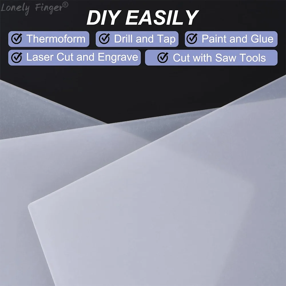 12pcs Acrylic Sheet Clear Blank Cast for LED Light Base, Thick Square Transparent Panel Board with Film for Table DIY 4