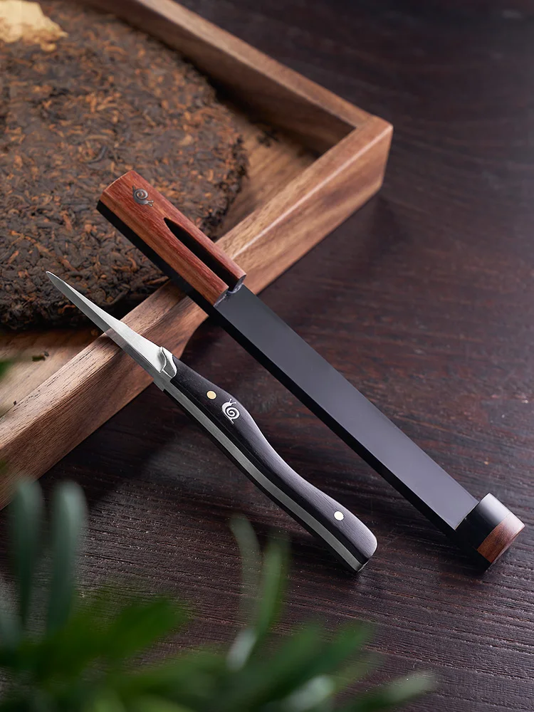 

Puer Metal Tea Knife Kung Fu Tea Ceremony Teaware Chinese Sandalwood Stainless Steel Tea Knife Tools te verde chino Home Product