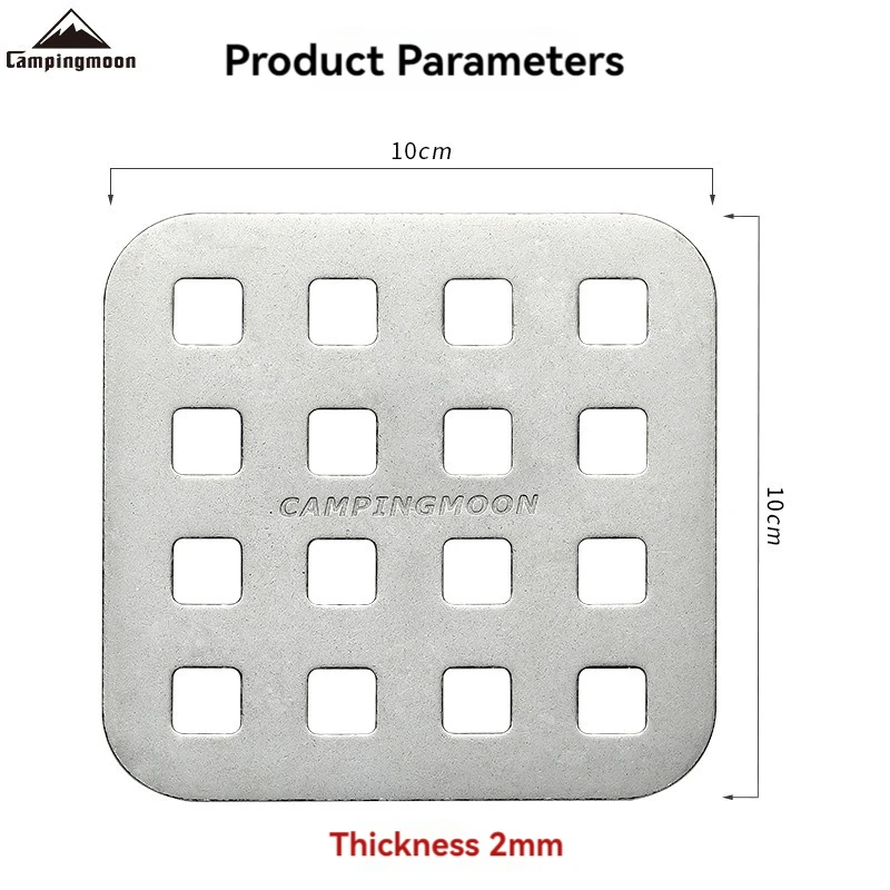 CAMPINGMOON X-MINI Barbecue Grill Burner Thickened Stainless Steel Material High Temperature Resistant Oven Charcoal Plate