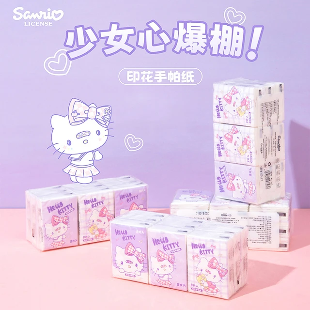 Hello Kitty-Mouchoir en papier de dessin animé portable