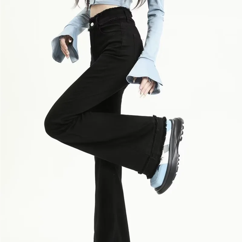 Micro Flared Pants, Spring And Autumn Pants, High Waisted Jeans, Minimalist New Style, Fashionable Harajuku Women's Trend