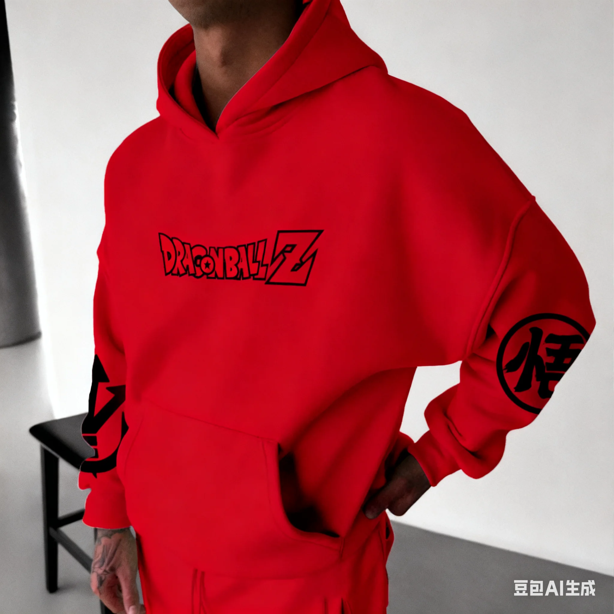 Dragon Ball Son Goku Saiyajin Harajuku Streetwear Herbst Männer Vintage Hoodie Winter Frauen Übergroßen Mit Kapuze Sweatshirt Langarm – Detail 8