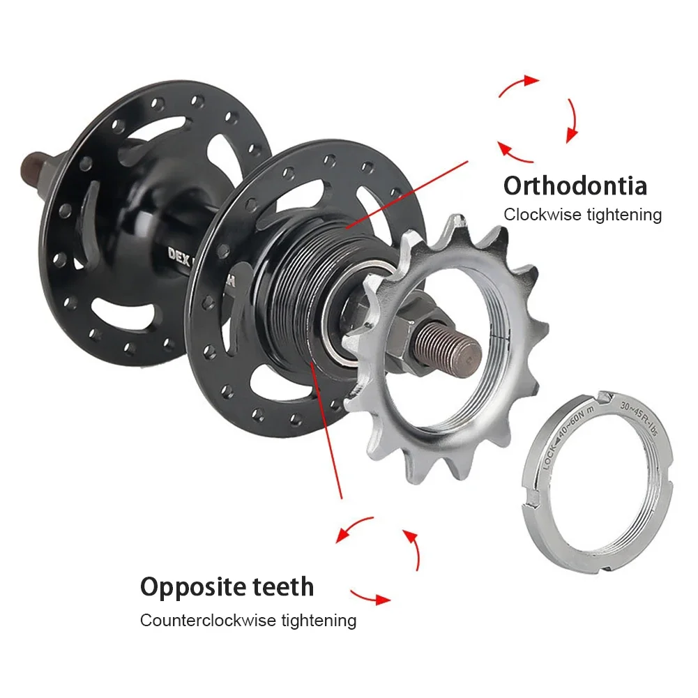Description Picture 6 of item13T/14T/15T/16T/17/18T Fixed Gear Bicycle Wheel Cogs Sprocket with Lock Ring Cycling Accessories for Fixed Track Bike Hub