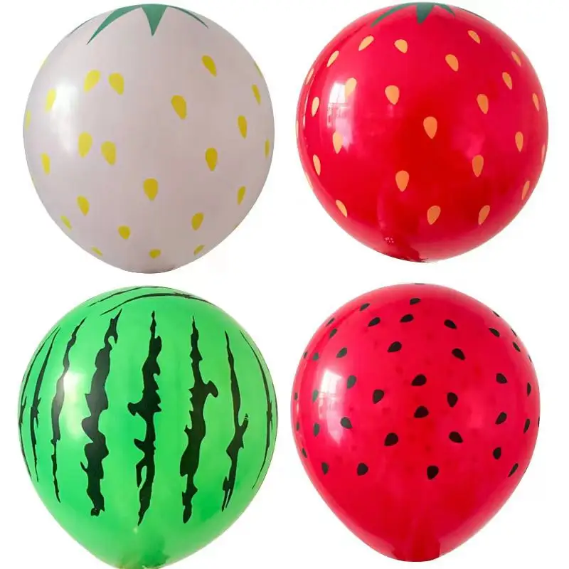 20/50 stücke Erdbeere Luftballons Wassermelone Früchte Geburtstag Party Ballon Sommer Hawaiian Party Dekoration Kinder Mädchen Geburtstag Globos – Detail 5