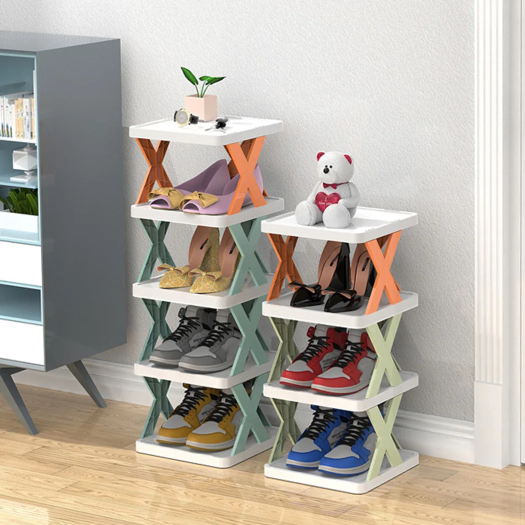 1pc Vertical Shoe Racks Shoe Shelf Storage Organizer Space Saving For