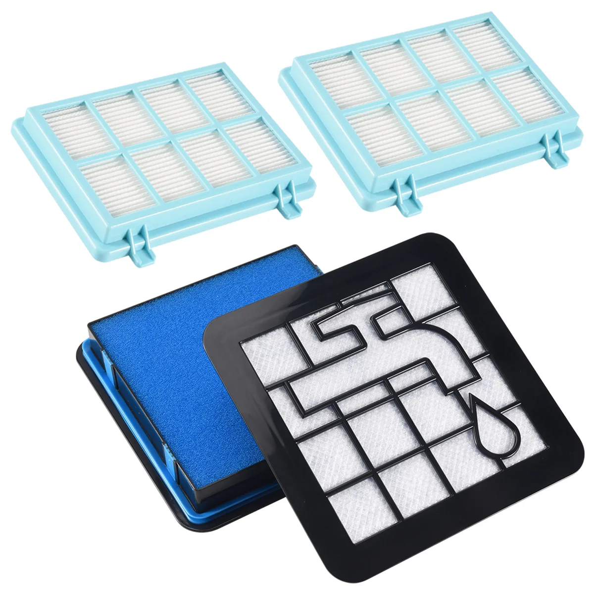 

Набор из 2 фильтров для пылесосов Philips PowerPro Compact FC9331 FC9332 FC8010