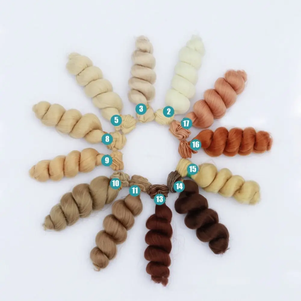 Heat Resistant Fiber Doll Hair for 1/3 1/4 1/6 SD/BJD Dolls