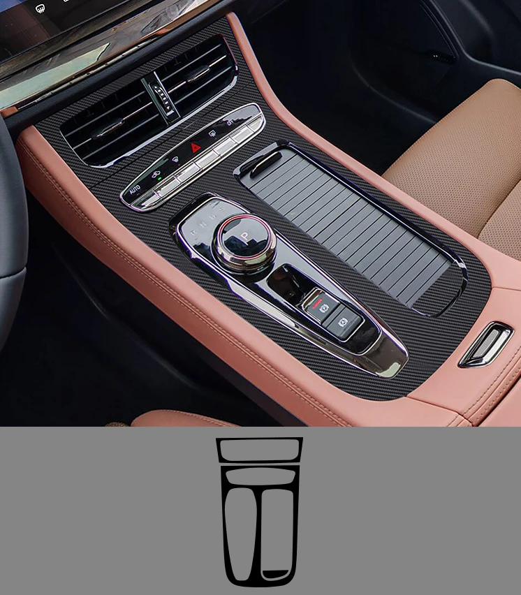 인테리어 몰딩 SKYWORTH EV6 2023 중앙 컨트롤패널 기어 스티커, 자동차 인테리어 보호 필름 액세서리