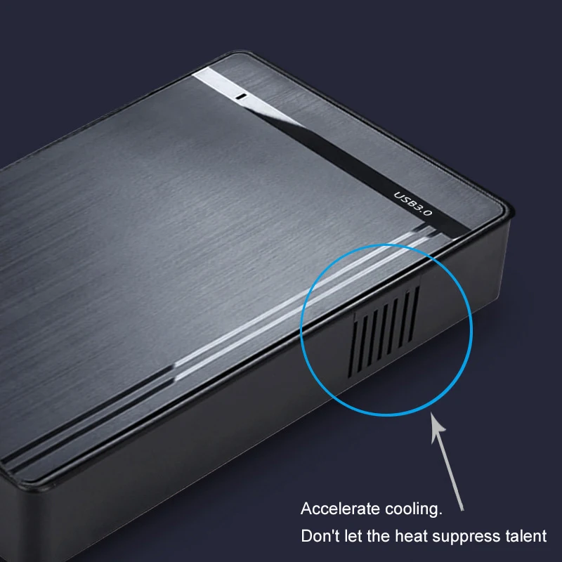 2,5/3,5 Zoll HDD-Gehäuse USB3.0 Hub 20 TB Festplattengehäuse SATA auf USB 3.0 Externer Festplattenleser-Adapter für PC Laptop – Detail 21
