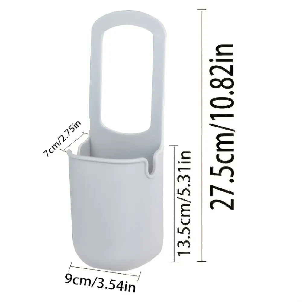 Cute Silicone Cup Holders Cartoon Face Large Capacity Water Bottle Storage Bag with Drainage Hole for Bike Stroller Wheelchairs