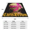 Chris Brown 2024 11 11 Tour Blanket Fleece Print King of R&B Fan Gift Ultra-Soft Throw Blanket for Bedding Bedroom Bedspreads 4