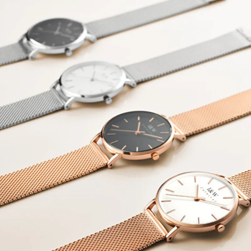 CARNIVAL Fashion Watch for Women Brand Ladies Luxury Rose Gold Silver Ultrathin Girls Quartz Wristwatch Waterproof Reloj Hombre