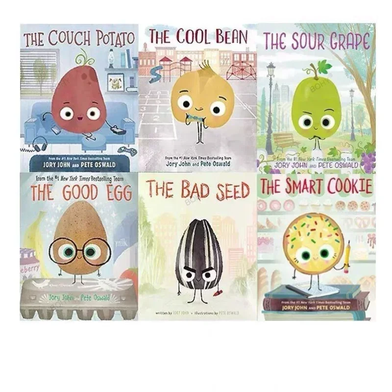 

Книга с изображением печенья на английском языке, 6 книг