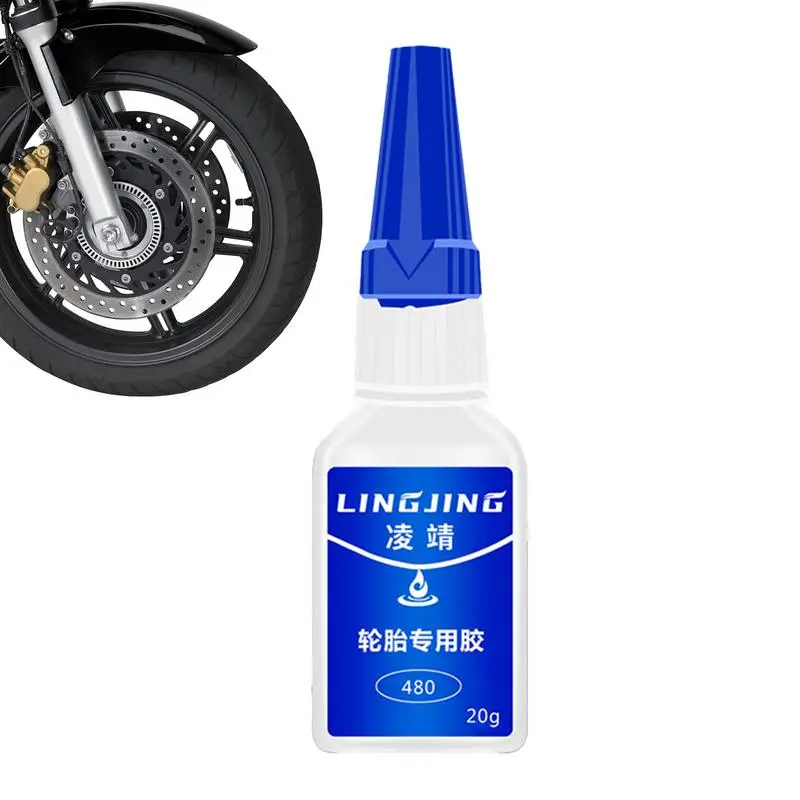 

Black Tire Repair Glue Waterproof Tire Scratch Repair Glue Instant Super Glue 20g Strong Adhesive Tire Seal Glue for Motorcycle