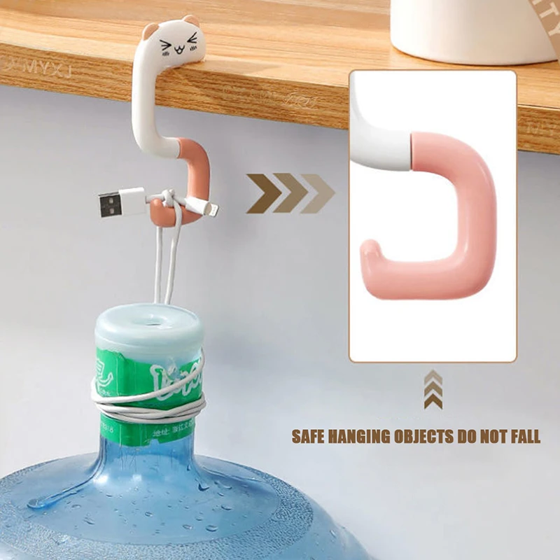 Description Picture 4 of itemPortable Plastic Bag Cute Animal Hook for Hanging Decorative Table Purse Bag Hooks Wall Storage Holder Handbag Hanger