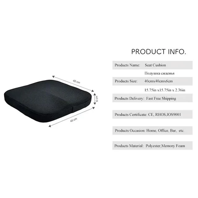Coquilone sciatique soulagement des maux de dos confort chaise de bureau coussin de siège de voiture antidérapant orthopédique mousse à mémoire de forme coussin coccyx 6