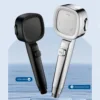 New 3 Speed Strong Pressurized Shower Head Square Handheld Shower Nozzle Household Shower Accessories 2