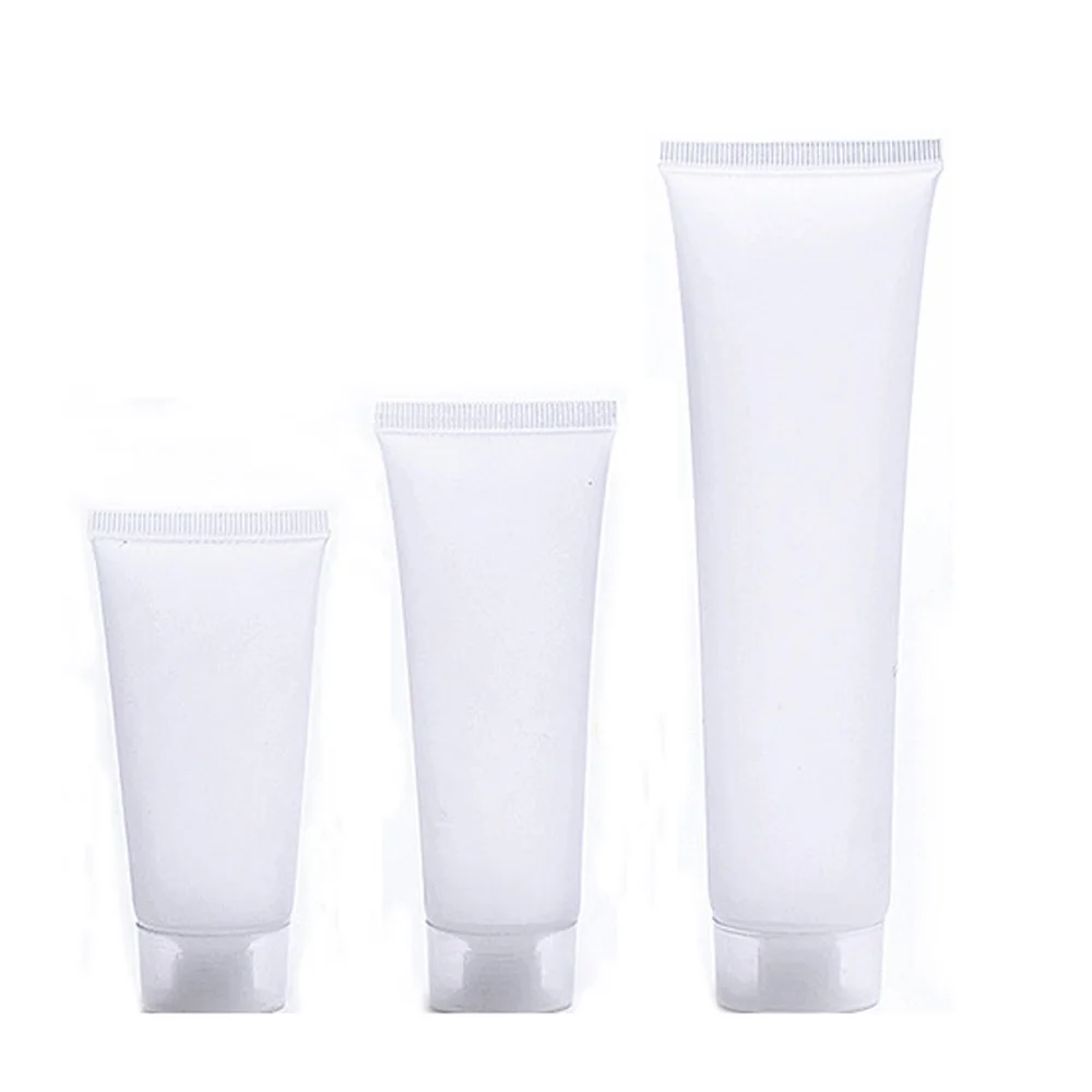 4pcs/pack 20ml&50ml&100ml PVC plastic cosmetics Hose bottle used for hand cream&facial cleanser Packing bottle travel bottle