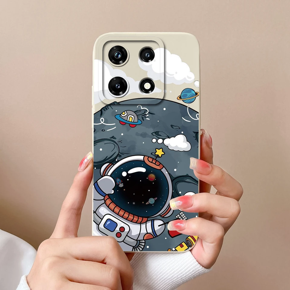 Cute Cat Silicone Liquid Shockproof Bumper Case