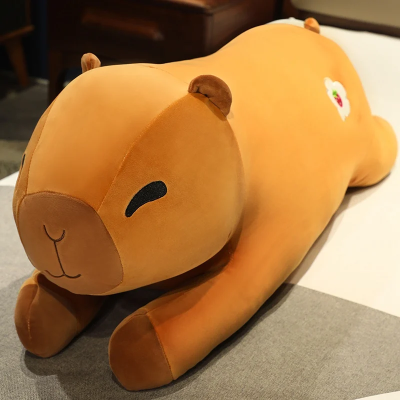 Capybara Pluche kussen, Capybara-vorm met cartoon-pluche