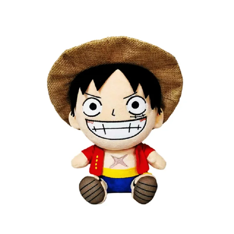 New 25CM One Piece Anime Figures Cosplay Plush Toys Zoro Luffy Chopper Ace Law Cute Doll Cartoon Stuffed Pendants Kids Xmas Gift