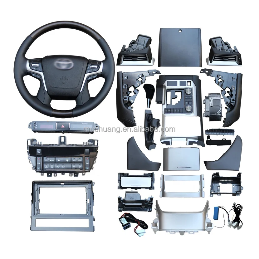 Hot Sale Kit For Toyota Land Cruiser Interior Accessories Upgrade Kit LC200 2008 2019 interior