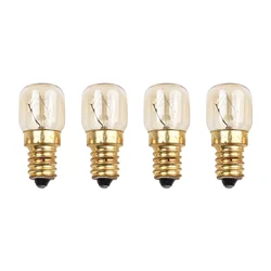 Set of 4 E14 25W Vintage Incandescent Salt Lamp Light Bulbs 240V (15W)