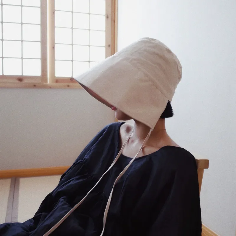 New Frenulum Deep Panama Hip Hop Cap Female Bucket Hats Harajuku Bucket Hat Fishing Outdoor Summer for Fisherman Hat Women Gift