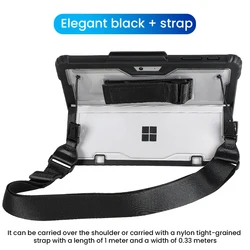 Tablet Integrated Protective Case with Magnetic Pen Holder - Surface Pro 8 (With strap)
