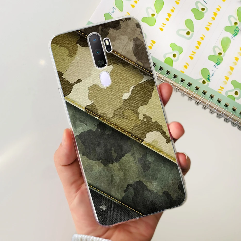 Stylish Painted Clear Silicone Phone Case, Soft Protective Cover