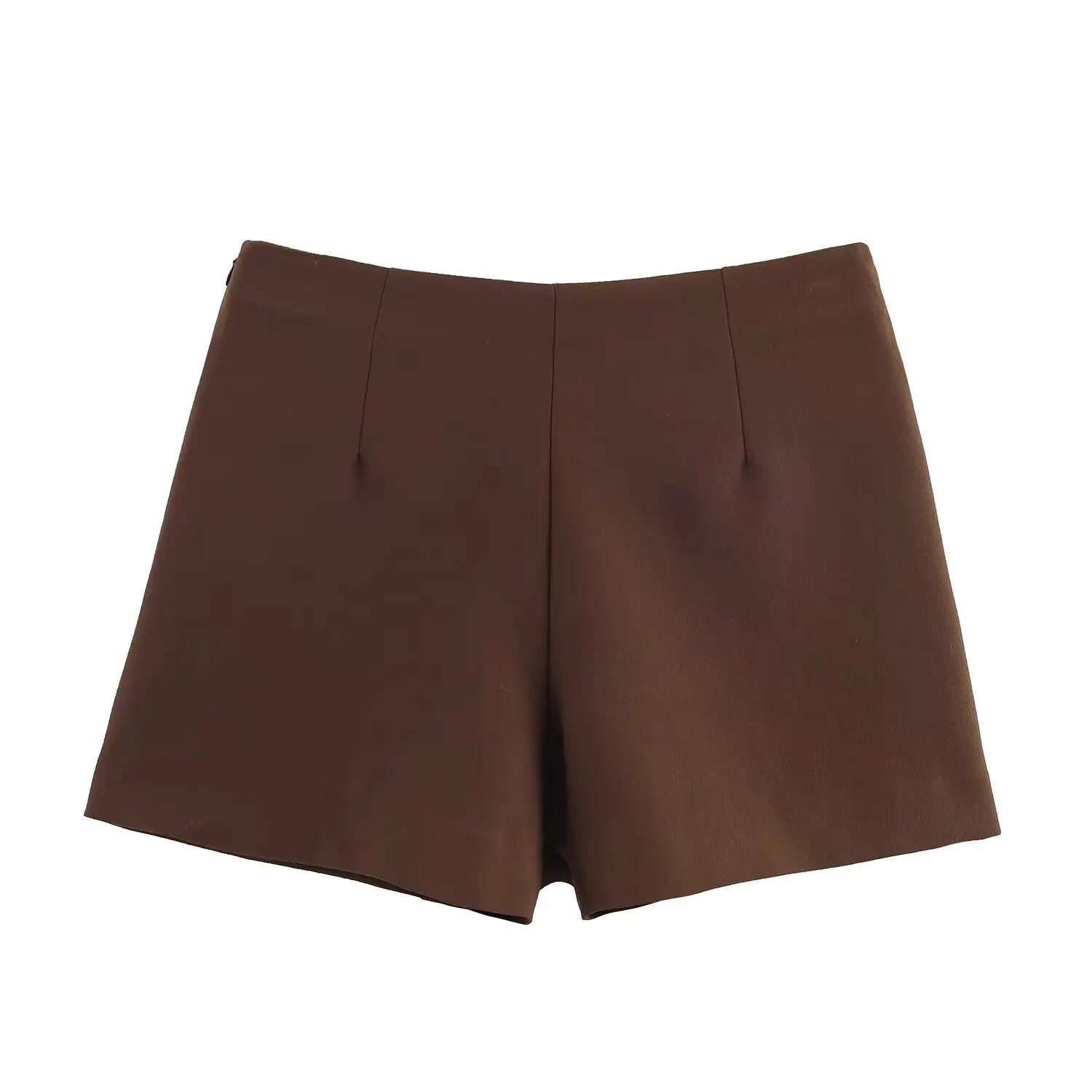 BSAY Herbst Neues Produkt Damenbekleidung 2025, französischer minimalistischer Stil, hohe Taille, asymmetrische Metall-dekorative Freizeitshorts – Detail 7
