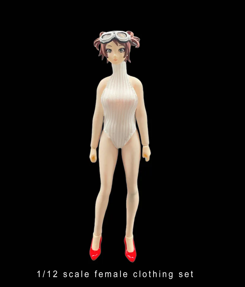 CJG-1206 CJG-1207 1/12 Women Soldier Sexy Stretch Bodysuit One Piece  Swimsuit Model for 12 Inches TBL FIGMA Action Figure Body