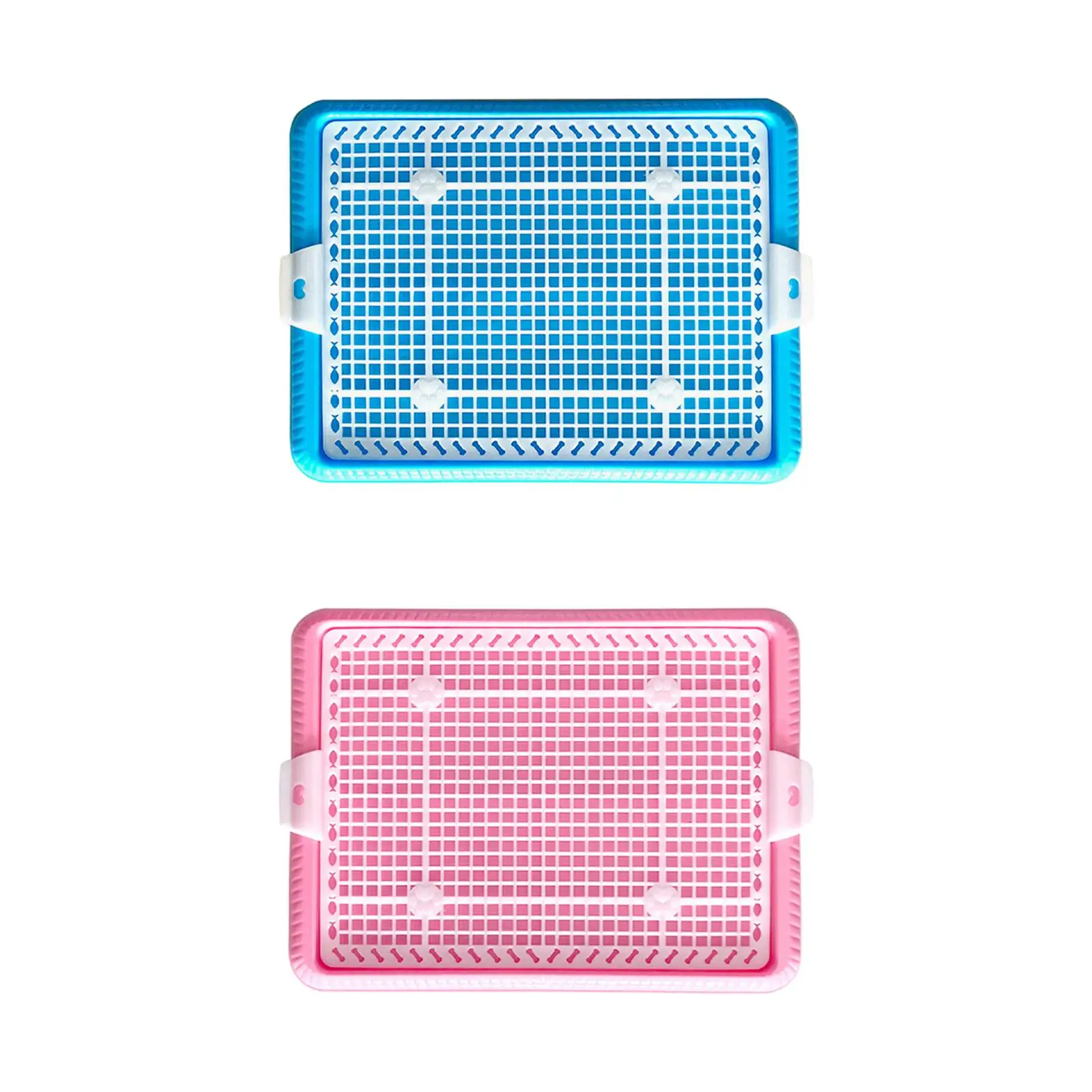 Potty Trainer Indoor Outdoor Anti Slip Removable Easy to Dog Potty Tray Puppy Pee Pad Holder for Small Size Dogs
