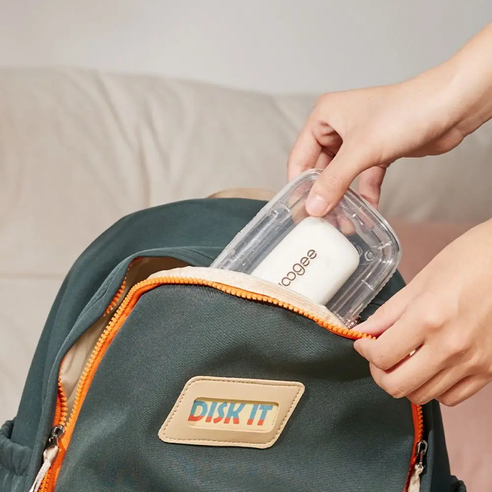 New Transparent Portable Soap Storage Box Waterproof Sealed Soap Container with Cover Camping Travel Soap Dish