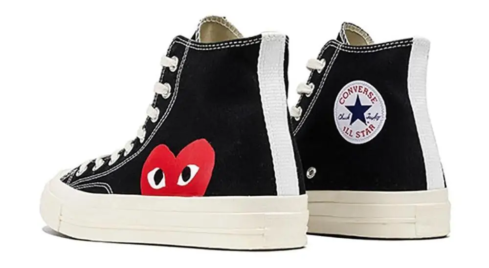 Original Converse Chuck Taylor All Star 70s Hi Des Garcons Black Cdg High Skateboarding Sneakers Flat Canvas Shoes - Shoes - AliExpress