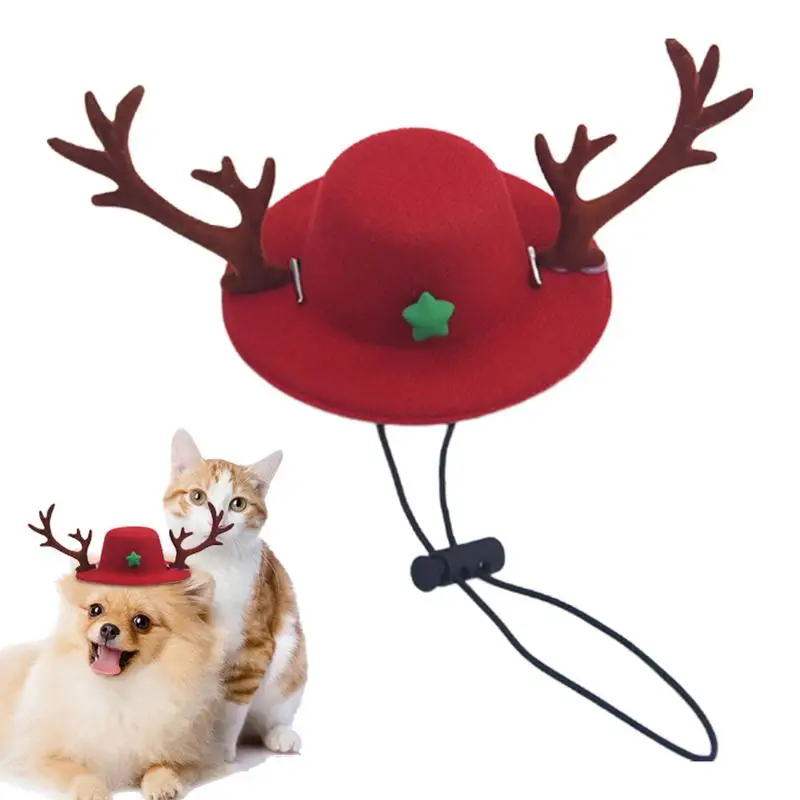 

Pet Christmas Hats Funny Halloween Pet Product Cosplay Hat Holiday Costume Multifunctional Cute Pet Hat Dressed Up For Dogs Cats