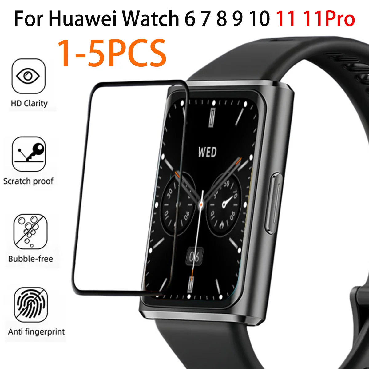 Ultra-HD Full Coverage 3D Curved Screen Protector - Anti-Scratch Protective Film