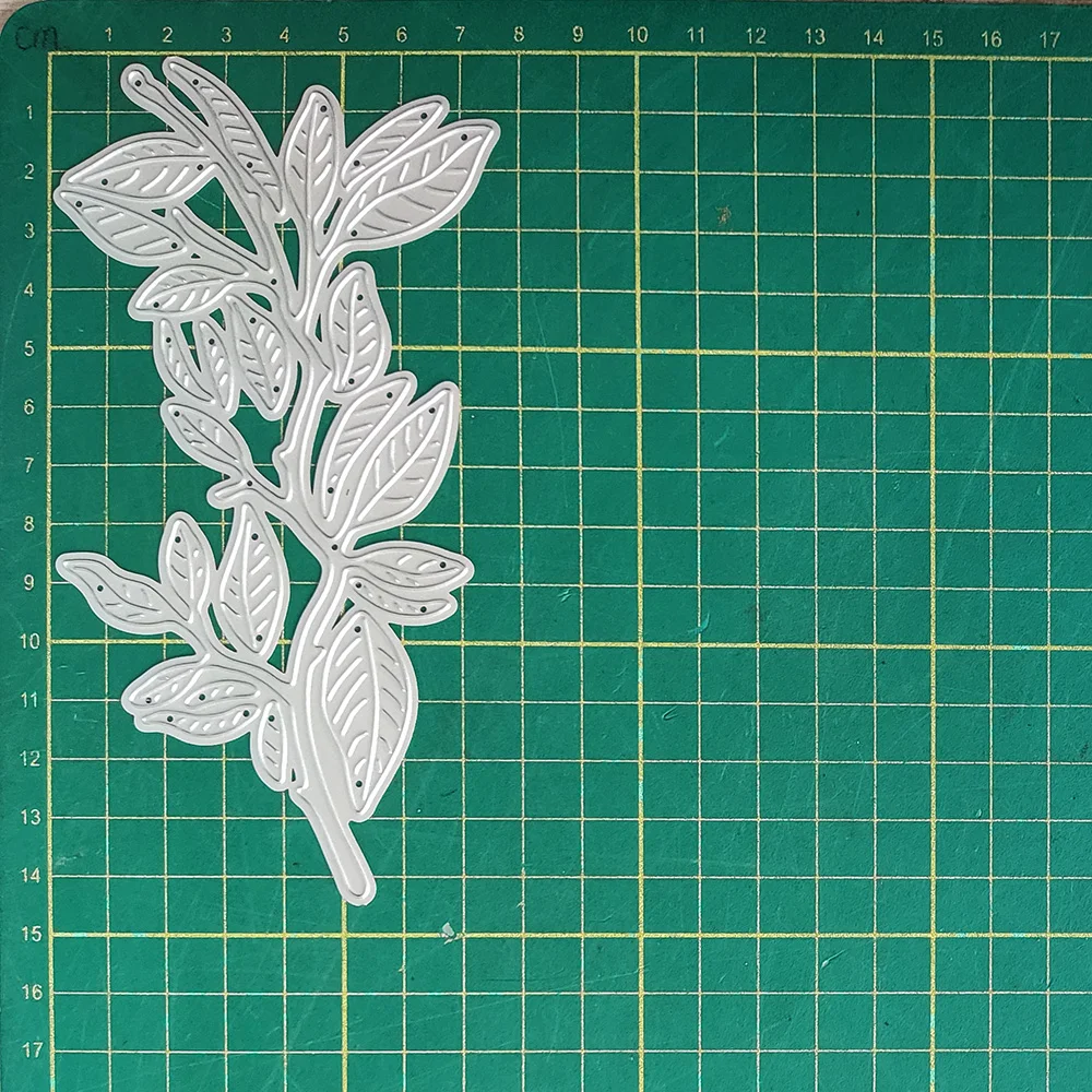 단풍나무 잎 가지 금속 절단 다이, 앨범 용지용 스크랩북 스텐실, DIY 선물 카드 장식, 엠보싱 다이, 신제품