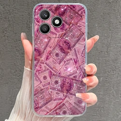 Cute Puppy & Kitten Astronaut Soft Silicone Transparent Phone Case for Honor X6d (U1263)