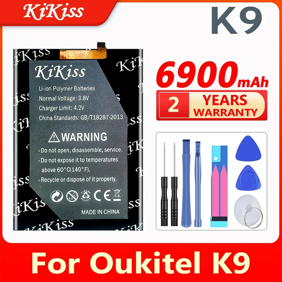 

Сменный аккумулятор KiKiss 6900 мАч для Oukitel K9 мобильный телефон
