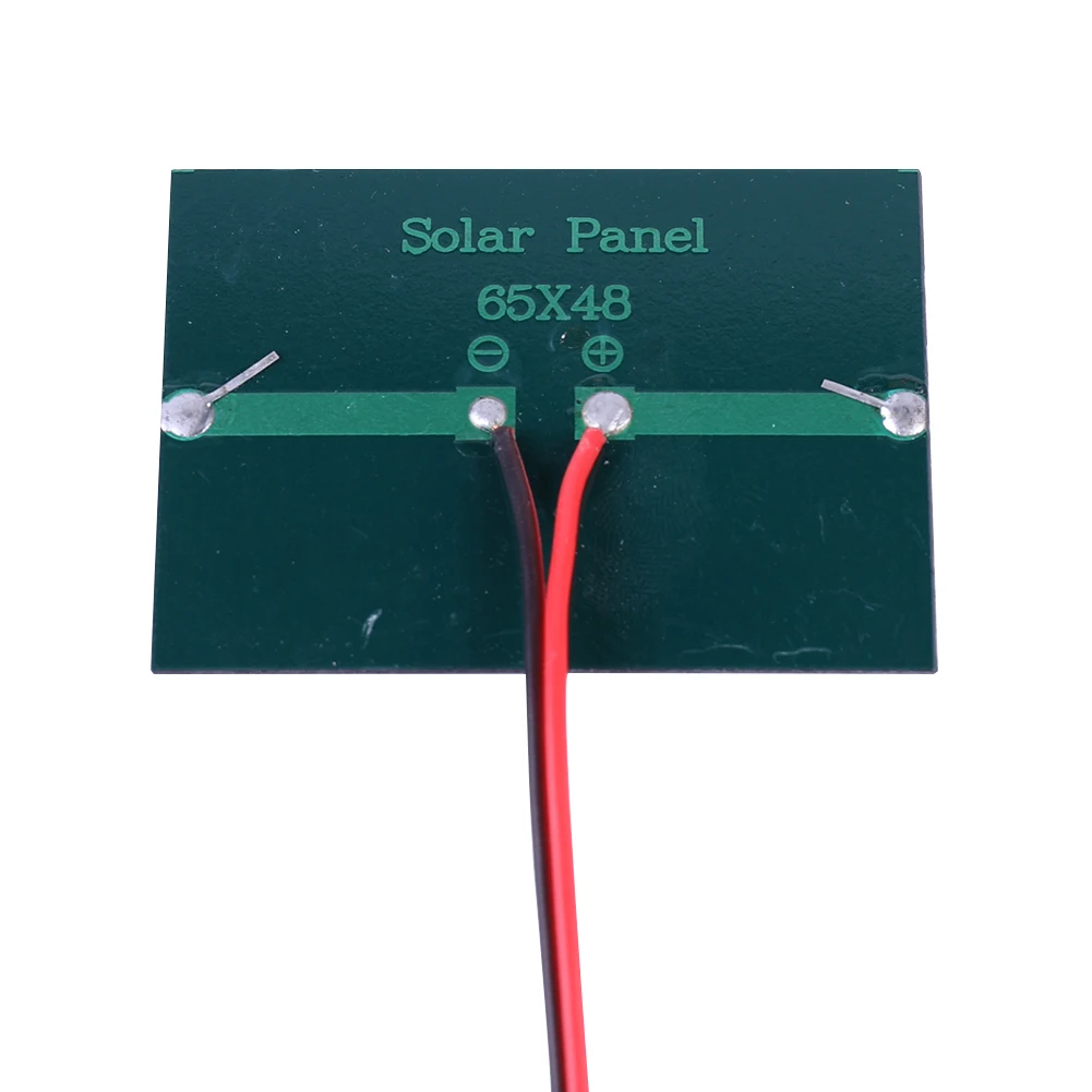 1/2 Pcs Solar Cell 100MA 1W 3V Solar Panel Charger with Cable DIY Polysilicon Solar Epoxy Cell Charger for 2-3V Battery Charging