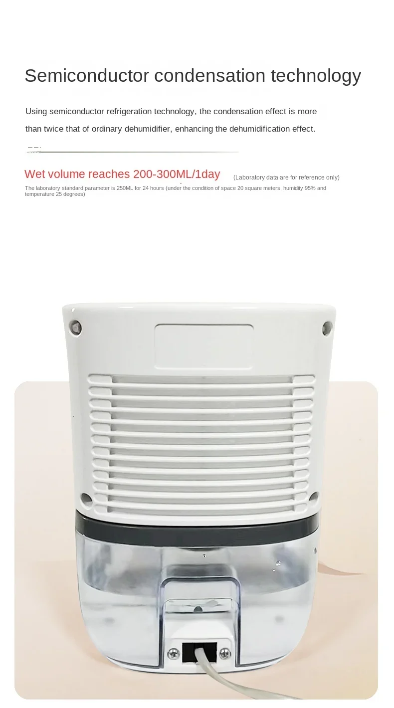 220V New Fly Dehumidifier Small Bedroom Basement Moisture Absorber Drying, Dehumidifying, and Moisture-proof Divine Device