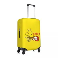 Custom Cute Cartoon Snoopy Suitcase Cover Cruise Trip Holiday Fun Luggage Case Protector 2