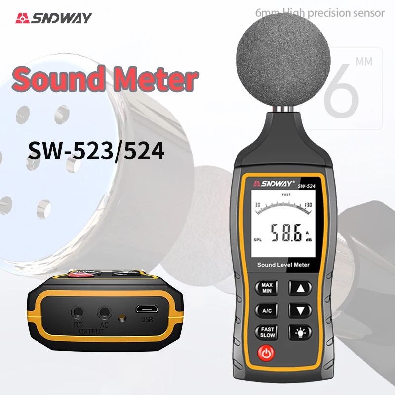 SNDWAYSoundLevelMetersDigitalSoundLevelMeterNoiseMeter30