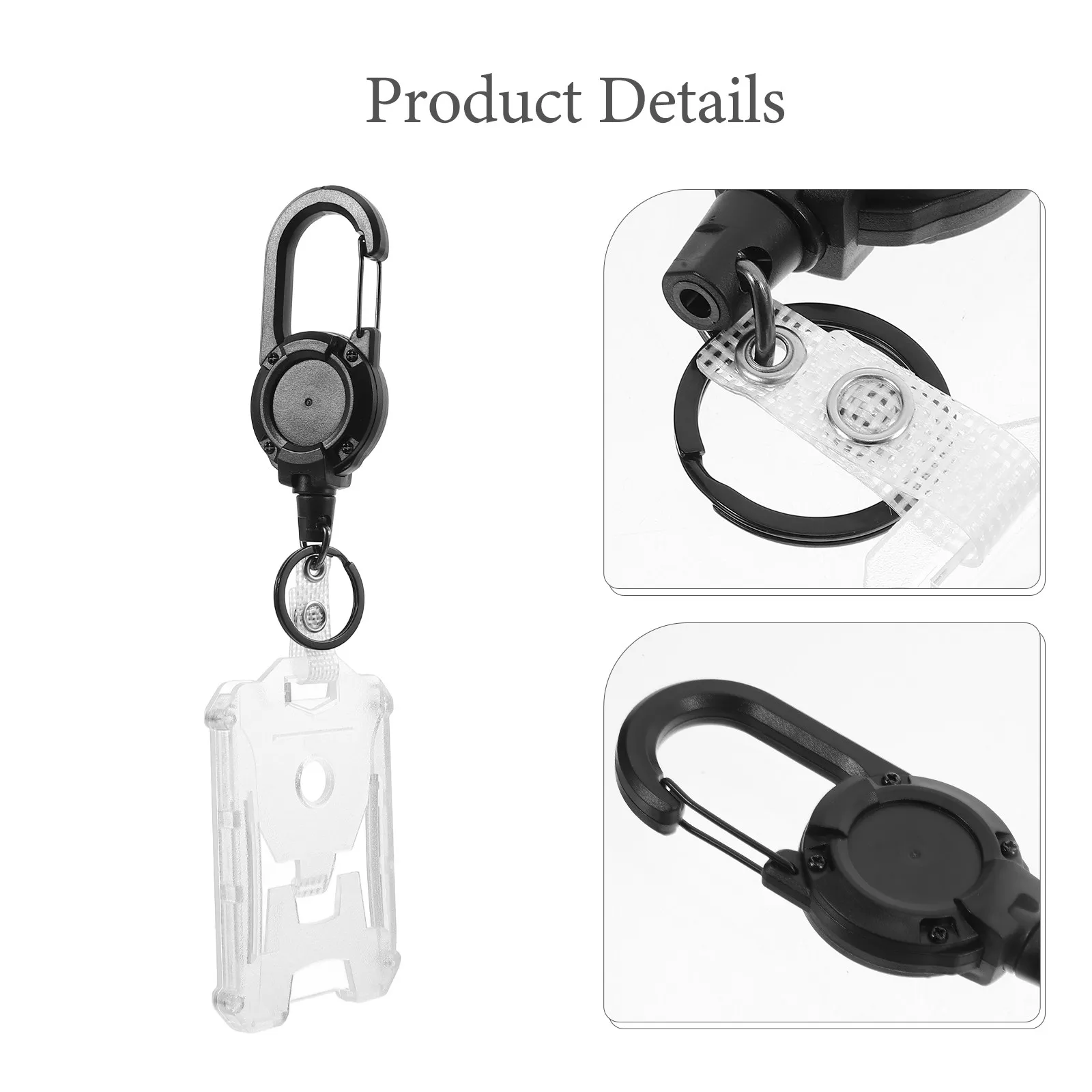 1세트 1세트 세로형 ID 카드 슬리브 홀더 ABS PC 배지 커버 직장 사무실 간호사 학교 휴대용 투명 카드 홀더