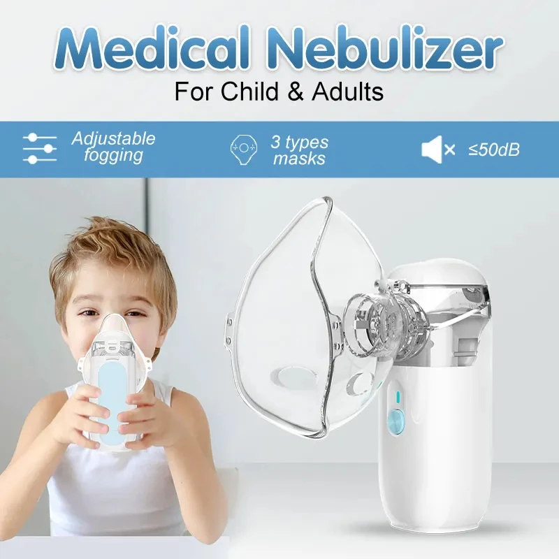 Mini Mesh Handheld Nebulizer Hoseheld Medical Silent Ultrasonic Inhaler Mobile Steam Device For Runny Nose Child Adult mesh nebulizer,medical nebulizer
