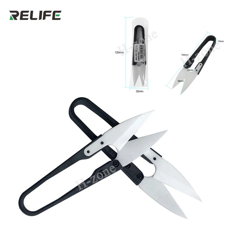 

RL-102 RELIFE Insulated ceramic U-shaped scissors Suitable for mobile phone repairs, cutting battery cables, etc