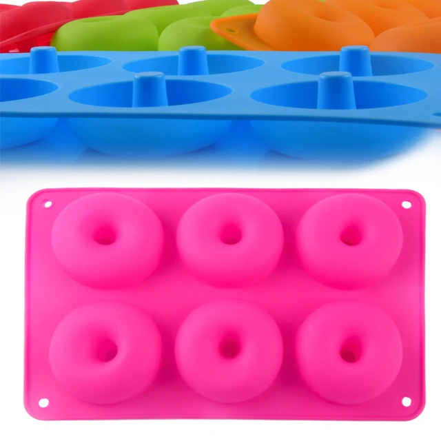 Szilikon Fánk Formák Sütő Serpenyő Nem Tapadós Tészta Csokoládé Torta Desszert Penész Diy Muffin Készít - Image 2