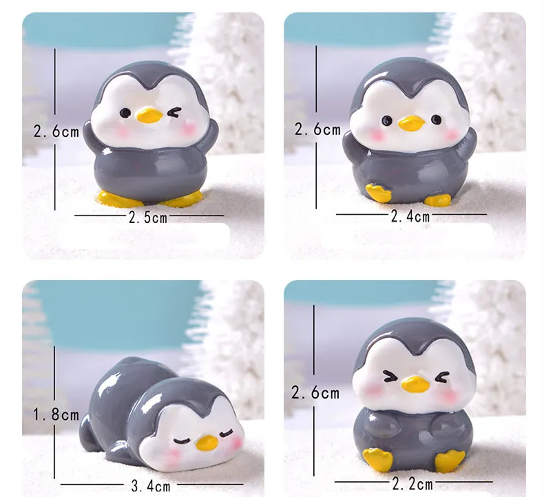 Figurines Miniatures Cartoon Cute Grey Penguin Micro Landscape Ornaments For Home Decorations Room Decor Desktop Accessories 14 Figurines Miniatures Cartoon Cute Grey Penguin Micro Landscape Ornaments For Home Decorations Room Decor Desktop Accessories
